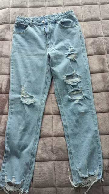 Girls Ripped Jeans Size 14 Teen