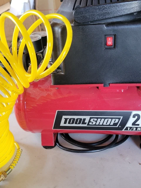 2 Gallon Portable Electric Hot Dog Air Compressor 100 PSI 1/3 HP Oil Free Pump 2 Gallon Portable Electric Hot Dog Air Compressor 100 PSI 1/3 HP Oil Free Pump