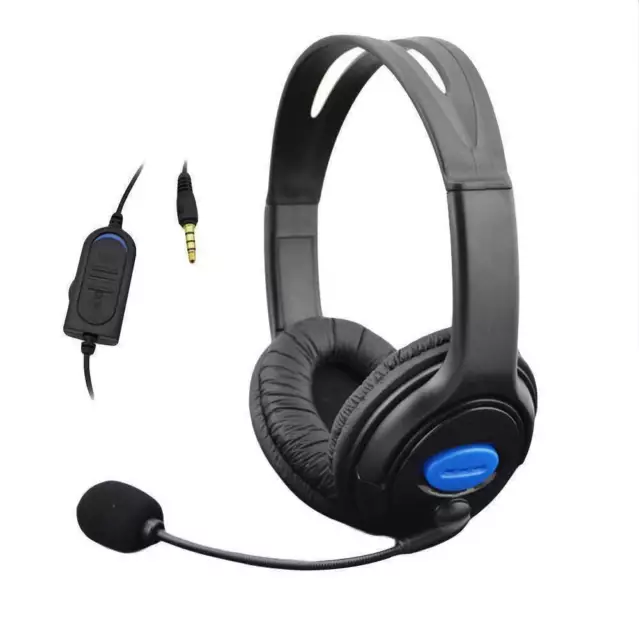 Headphones with Mic for PS4 Sony Play Station 4/PC Stereo Wired Gaming Headsets