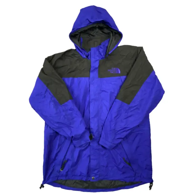 The North Face Mens Blue Black Lightweight Hooded Softshell Jacket Size L