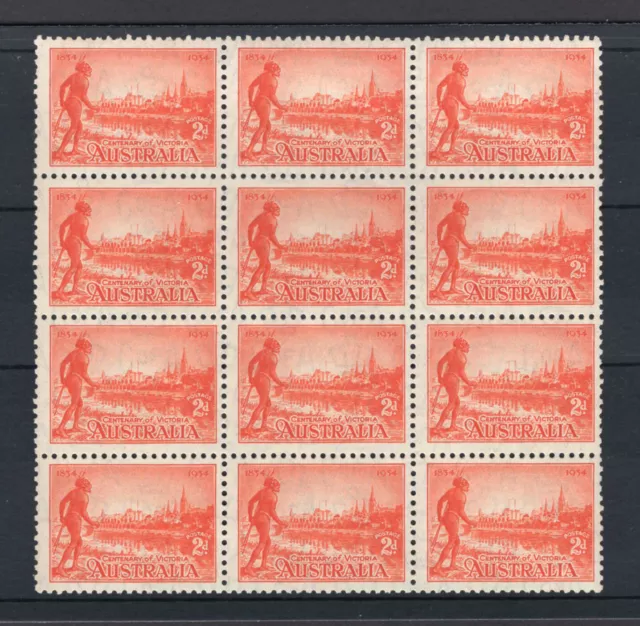 M2042 Australia 1934 SG147 - 2d orange vermilion in a block of 12.