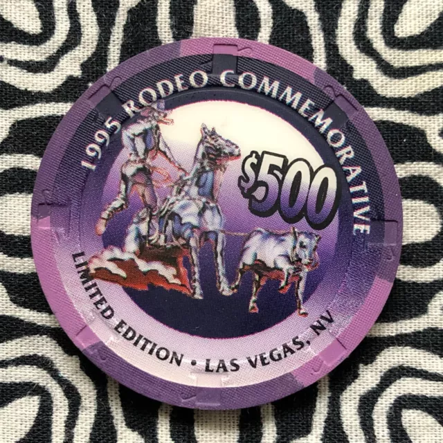 1995 Rodeo Commemorative Paulson Fantasy Home Poker Gaming Chip HN27