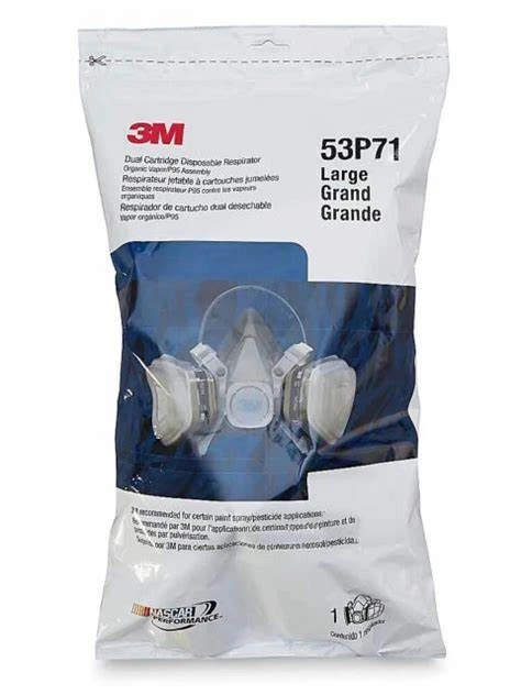 3M Half Facepiece Dual Cartridge Respirator Large 53P71