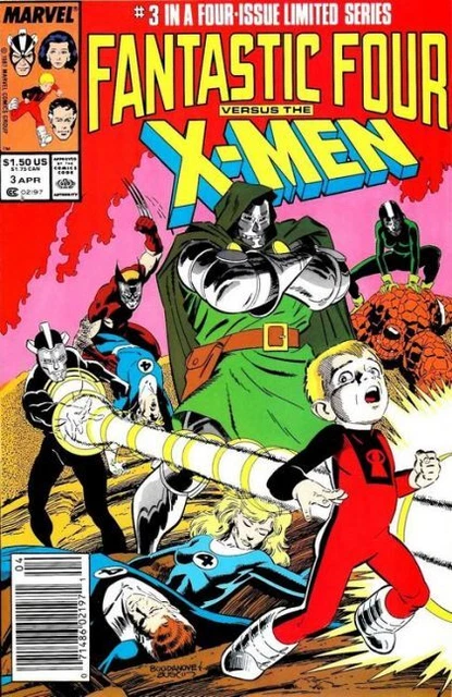 Fantastic Four Versus the X-Men1  #3 Marvel 1986 Chris Claremont High Grade DOOM