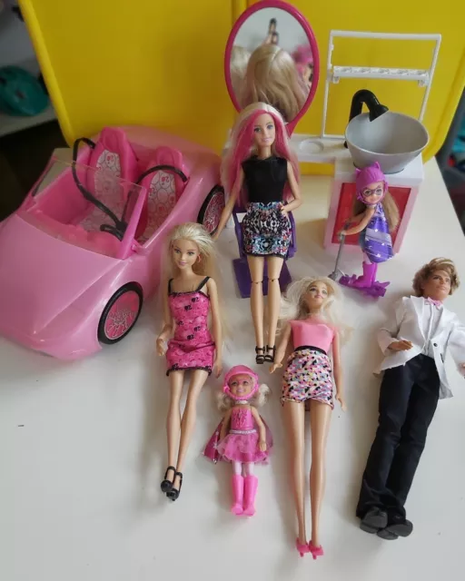 🌞 Tolle Barbie Sammlung Konvolut Ken Kinder Auto Frisör-Salon alles GEPFLEGT 🌞