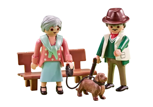 Playmobil Figurine Lot 4 Personnage Famille Parents + Fillette + Garçon  70757