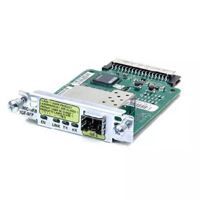 Tarjeta de interfaz WAN de alta velocidad Cisco HWIC-1GE-SFP Gigabit Ethernet 1 año de garantía