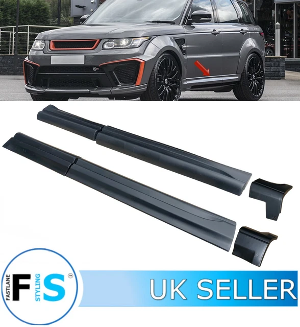 Land Rover Side Pods RANGE ROVER SPORT L494 Svr Style Side Skirt Door Moulding Pods Primed ...