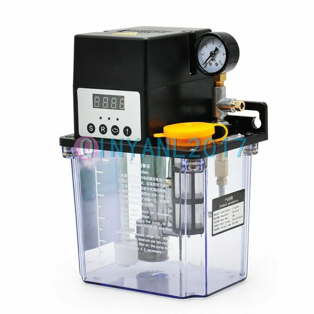 1PCS NEW 2L Automatic Lubrication Pump CNC Digital Electronic Timer Oiler 220V