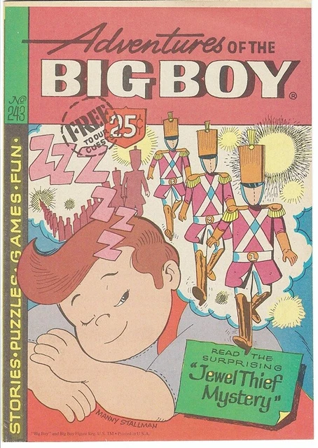 Adventures of Big Boy Comic 243 Jewelry Thief Mystery Big Boy Restaurants Promo