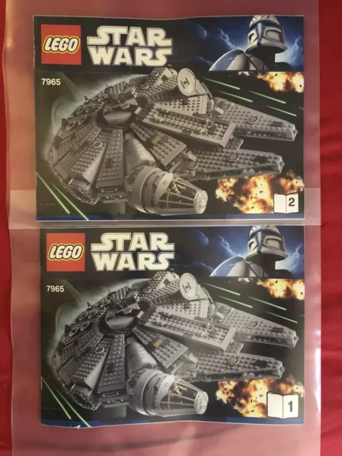 Lego StarWars Star Wars 7965 Bauanleitung Heft 1 Und 2 Top Millenium Falke