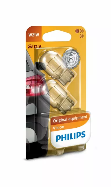 PHILIPS 12065B2 Vision W21W 12V 21W Indicatori alogeni W3x16d DuoPack