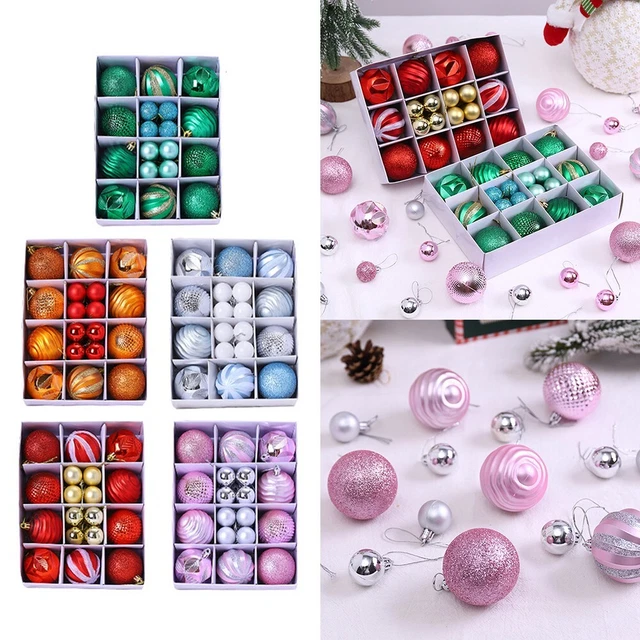 26x Mixed Christmas Balls Baubles Xmas Tree Ornament Christmas Home Decor