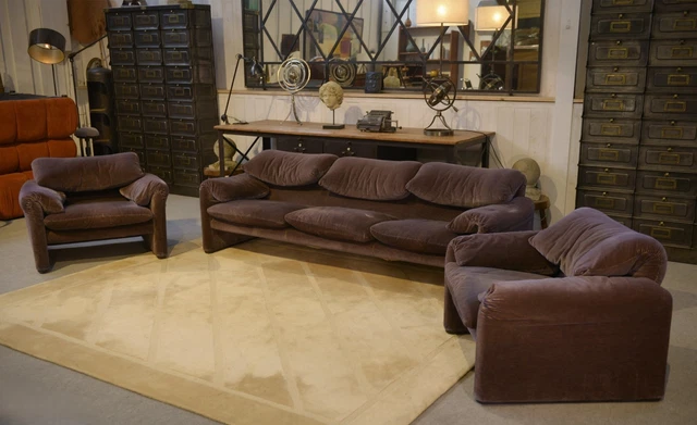 canapé smala 2 places avec pouf et fauteuil sur so chic so design