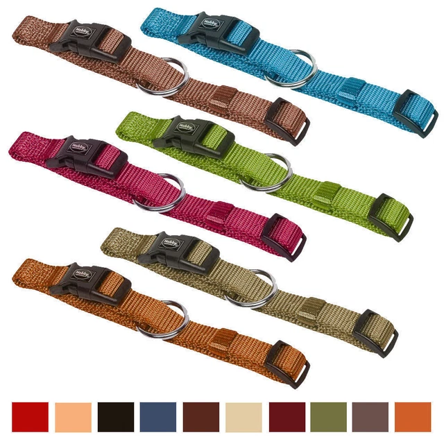 Nobby Classic Hundehalsband Nylon Halsband versch.Größen sehr Hübsche Farben