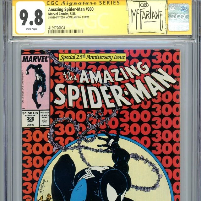Amazing Spider-Man 300 CGC 9.8 SS Signed Todd McFarlane WP Special Label