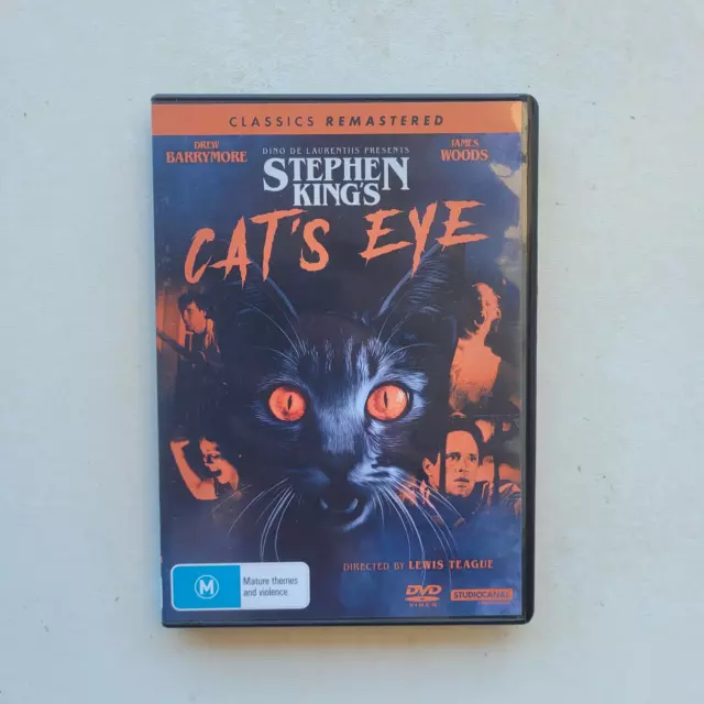 Stephen King's Cat's Eye - Region 4 DVD - Drew Barrymore - Horror Movie