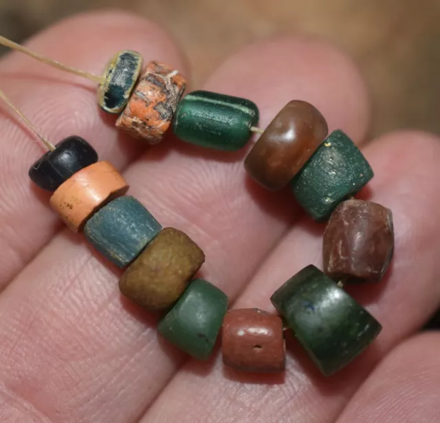 Ancient Glass Stone Excavated Djenne Dig Beads Mali African Trade 1000 Years Old 3