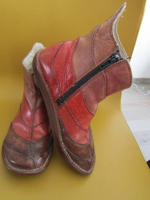 "El Naturalista" Boots Bottines En Cuir Vieilli Pointure 37
