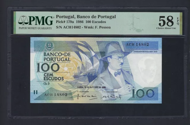 Portugal 100 Escudos 16-10-1986 P179a About Uncirculated