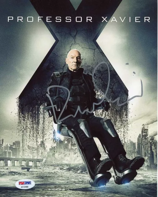 Patrick Stewart X-Men Autographed Signed 8x10 Photo Authentic PSA/DNA COA