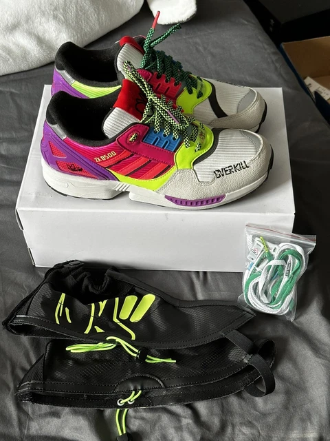 adidas ZX 8500 x Overkill Core Black/Crystal White/Signal Green ZX8000 42