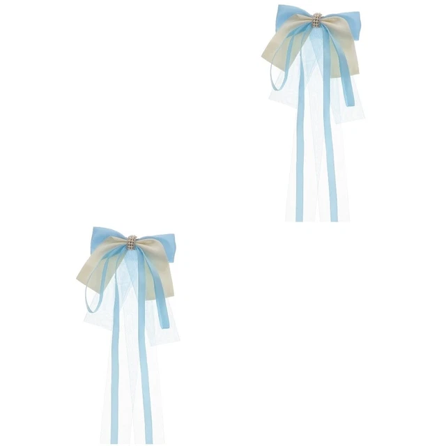 2x Haar Bogen Clip Bögen Haarspange Bowknot Haarnadel