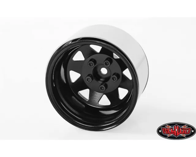 RC4WD 5 Lug Deep Dish Wagon 1.9 Steel Stamped Beadlock Wheels Black RC4ZW0243