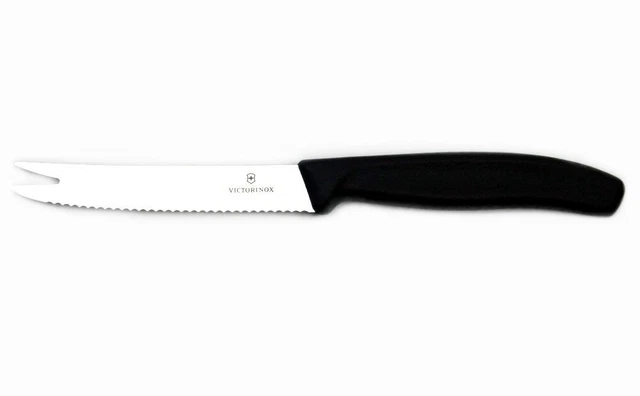 Victorinox Käsemesser Wurstmesser mit Gabelspitze Wellenschliff 6.7863