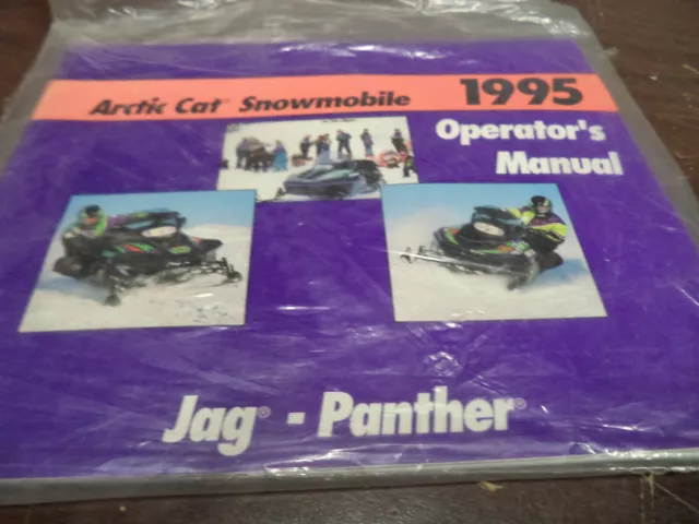 Arctic Cat OEM New owners manual Jag-Panther 1995  #2495