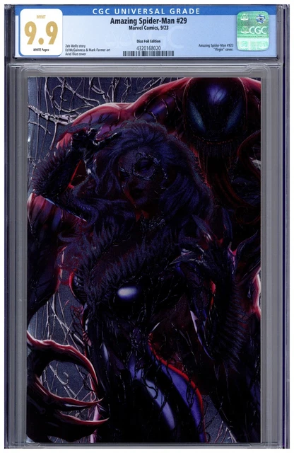 Amazing Spider-Man #29 CGC 9.9 Ariel Diaz Foil Edition Virgin Variant Not 9.8