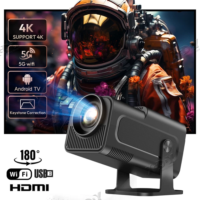 ANDROID PROJEKTOR 4K 10000 Lumen WiFi6 LED Beamer 1080P Native FHD LED ...