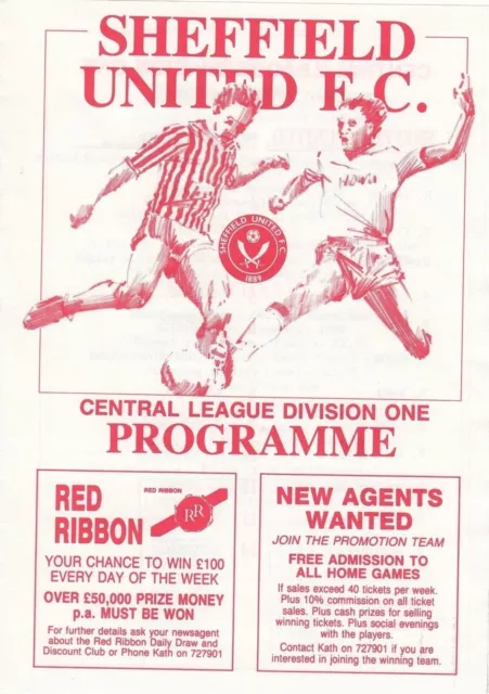 Sheffield United Reserves v Aston Villa Reserves 1988/9