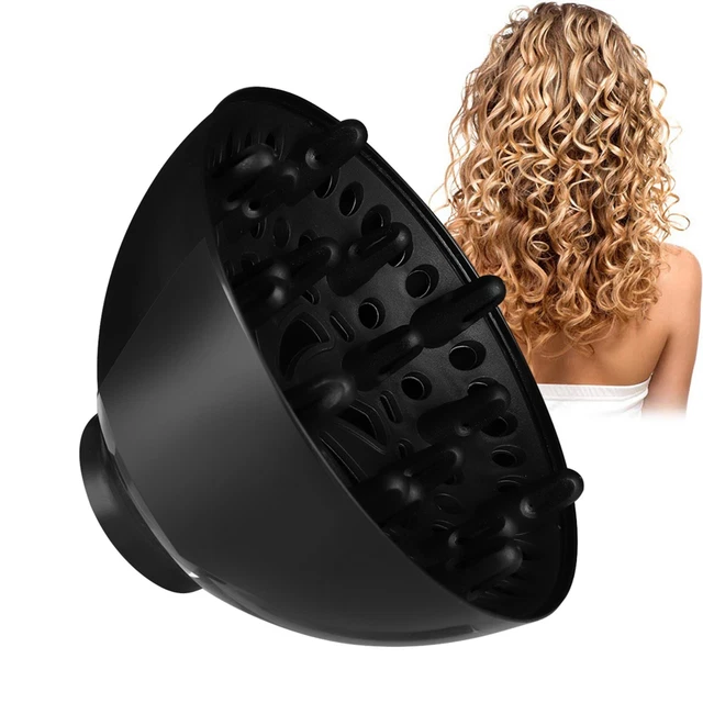Difusor de cabello profesional universal adaptable para secadores de golpes para cabello rizado