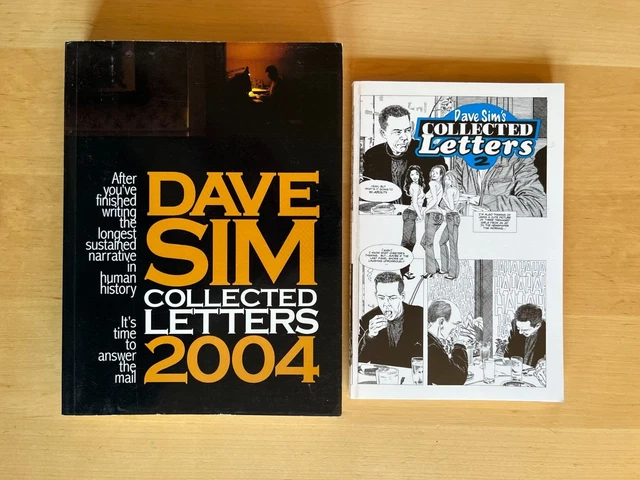 Lot of 2 Cerebus Dave Sim Collected Letters Volume 1 & 2 Aardvark Vanaheim TPBs