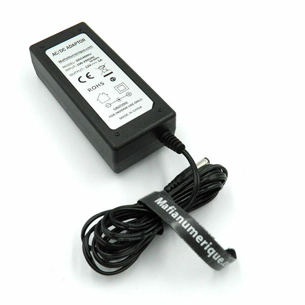 Chargeur Adaptateur Secteur 12V Pour Décodeur SAGEMCOM DS-77 - Longueur Câble 110 Cm, Prise FR/EU