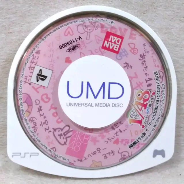 PSP AKB 1/48 Playstation Portable Bandai UMD Universal Media Disc Japan a1