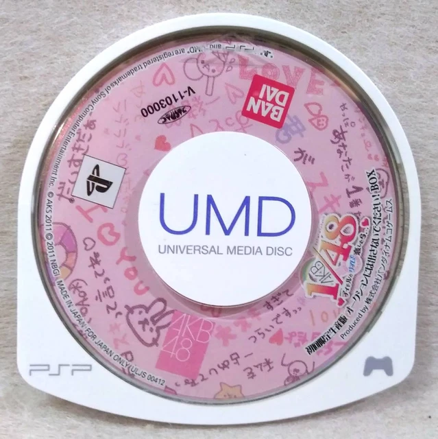 PSP AKB 1/48 Playstation Portable Bandai UMD Universal Media Disc Japan a1