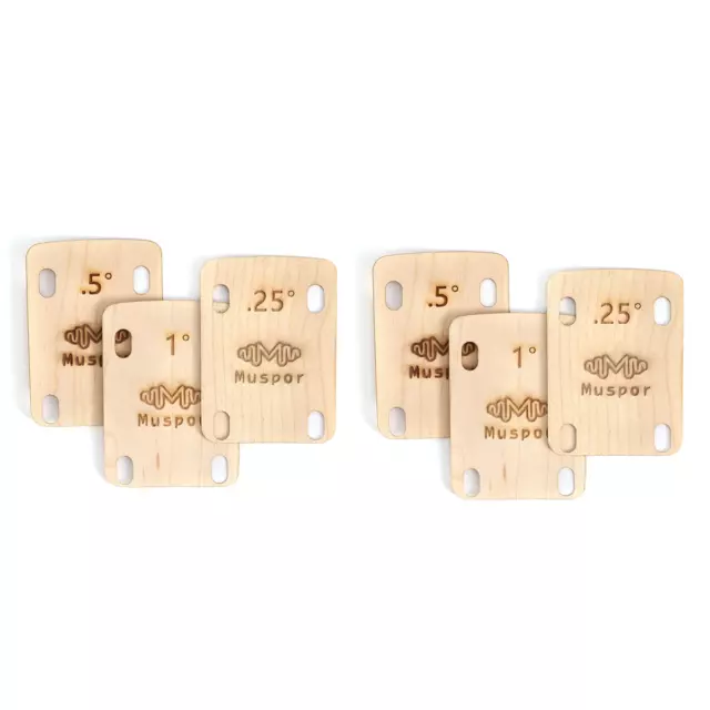 6 Piezas de CuñAs de Cuello de Guitarra de Madera Maciza de Arce, para Per6275