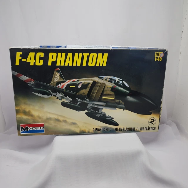 F-4C Phantom Plastic Model Kit Monogram Military Aircraft Jet 1:48 F-4C Phantom Plastic Model Kit Monogram Military Aircraft Jet 1:48