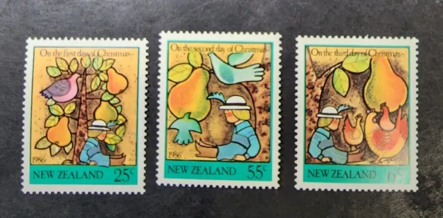 N. Zealand  1986  Christmas set   MUH C2