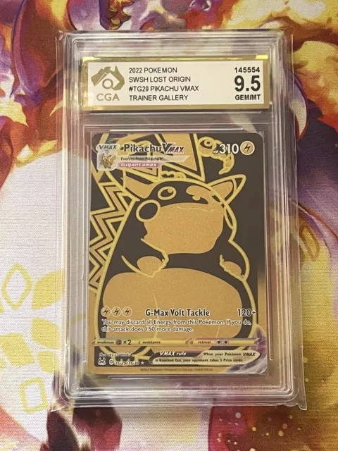 2022 POKEMON SWORD AND SHIELD LOST ORIGIN FA PIKACHU VMAX #TG29