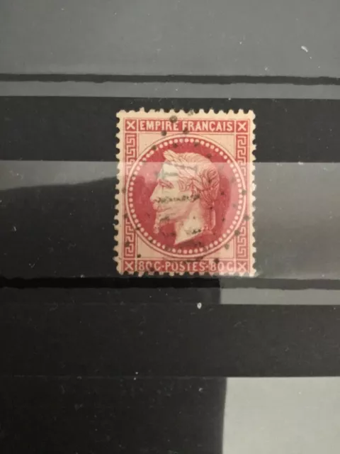 Lot 100 timbres de France type Napoleon III n°32 rose carmin obl losange GC 4139