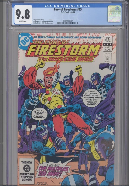 Fury of Firestorm #15 CGC 9.8 1983 DC Comics Gerry Conway Story