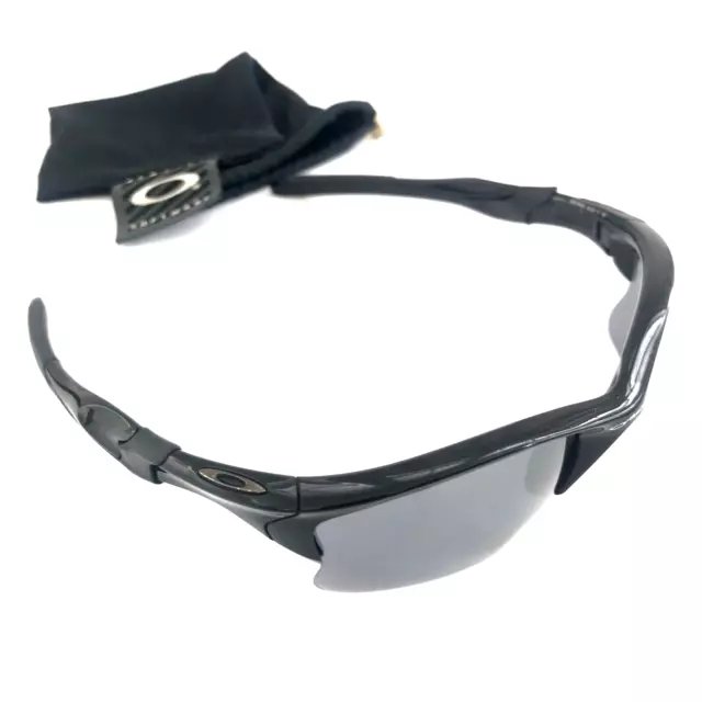 OAKLEY HALF JACKET 2.0 SUNGLASSES Black Frames Gun Icons Blk Iridium XLJ Lenses