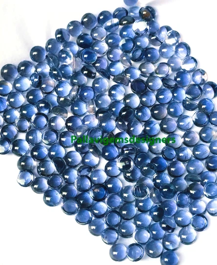 AAA naturel Iolite rond 4mm Cabochon bijoux en vrac pierres précieuses...