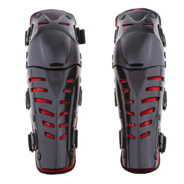 Motocross Knee Pads Shin Protective Motorcycle Racing Guard Gear Red