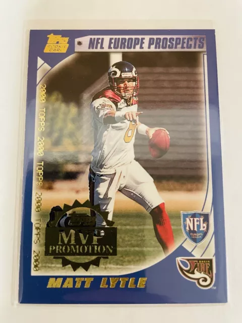 2000 Topps MVP Promotion Matt Lytle! NFL Europe Prospects! Rhein Fire!