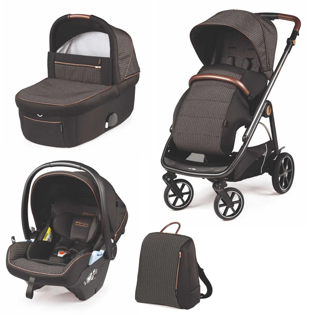 Sistema de viaje Peg Perego Veloce - Fiat 500 - asiento de coche y caja de transporte incluidos