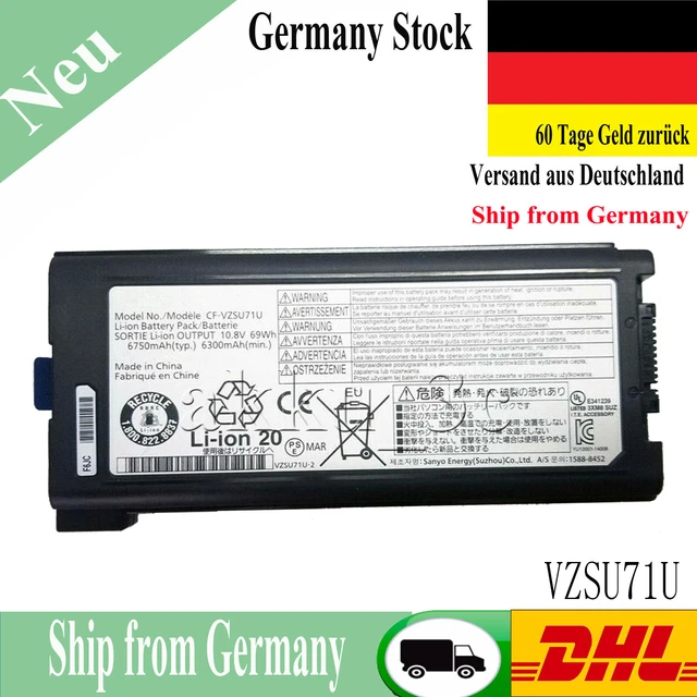 Batterie Pour Panasonic ToughBook CF-30/31/53 – 69Wh, 10.8V, Compatible CF-VZSU71U, CF-VZSU46, Etc. - 7